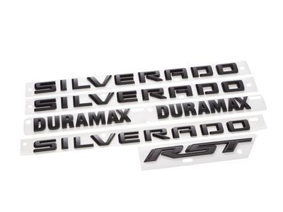 Chevy 84300954 EMBLEM PKG,BODY(INCLUDES 2-5)(BLACK)(INSTALL 0.70)(0.155 KG)(DOES NOT INCLUDE 6.2L EMBLEM)