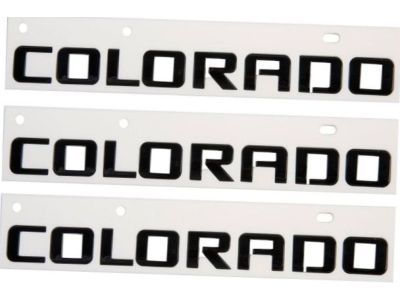 Chevy 84471222 EMBLEM PKG,BODY(INCLUDES 2,3)(BLACK)(INSTALL 0.60)(0.0687 KG)(COLORADO)