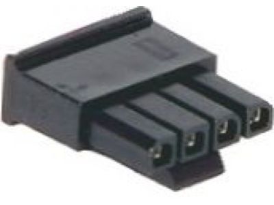 Cadillac 15306387 CONNECTOR,SENSOR-WINDSHIELD OUTSIDE MOISTURE(PART OF 2)(BLACK)(4-WAY FEMALE)(W/LEADS)(MICRO)(9.275)
