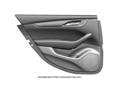 GM 84756360 Trim, Rear Side Door Trim, Black 84756360 GM Trim, Rear Side Door Trim, Black Product Photo 1 of 1