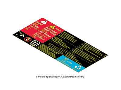 GM 24283799 Label, Vehicle Systems - Cautionary Communications 24283799 GM Label, Vehicle Systems - Cautionary Communications Product Photo 1 of 1
