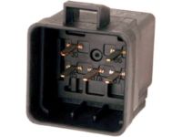 Chevrolet Daytime Running Light Relay - 19118886 Fuel Pump Relay, Black; Gray; Green, Driver Side