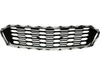 GM 23504350 Center Grille, Black, Front GM 23504350 Center Grille, Black, Front