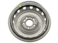GM 19316550 Wheel, Steel, Silver, Rear GM 19316550 Wheel, Steel, Silver, Rear