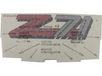 GM 15707442 Decal, Outer GM 15707442 Decal, Outer