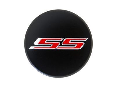 Chevy 19351758 CAP PKG,WHEEL TRIM(INCLUDES 1)(INSTALL 0.30)(SINGLE 0.021 KG)(4 PC QTY OF 23366350)(BLACK W/RED STAINLESS STEEL)
