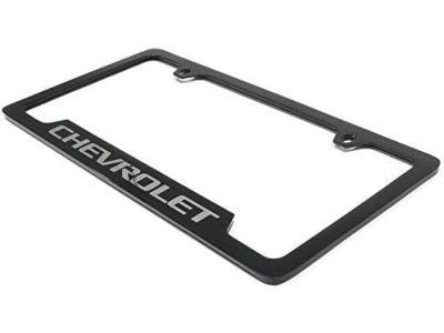 Chevy 19330391 FRAME PKG,LICENSE PLATE(BLACK W/CHROME LETTERING)(INSTALL 0.15)(1 KG)(LICENSE PLATE HOLDER)(CHEVROLET)(7.800)