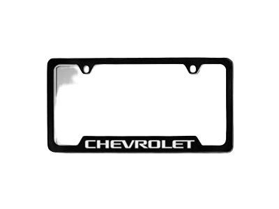 Chevy 19330391 FRAME PKG,LICENSE PLATE(BLACK W/CHROME LETTERING)(INSTALL 0.15)(1 KG)(LICENSE PLATE HOLDER)(CHEVROLET)(7.800)