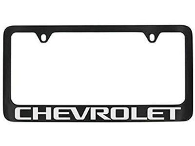 Chevy 19330391 FRAME PKG,LICENSE PLATE(BLACK W/CHROME LETTERING)(INSTALL 0.15)(1 KG)(LICENSE PLATE HOLDER)(CHEVROLET)(7.800)