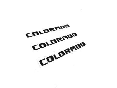 Chevy 84471222 EMBLEM PKG,BODY(INCLUDES 2,3)(BLACK)(INSTALL 0.60)(0.0687 KG)(COLORADO)