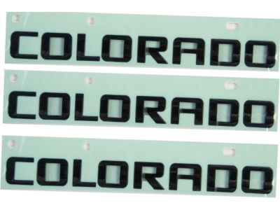 Chevy 84471222 EMBLEM PKG,BODY(INCLUDES 2,3)(BLACK)(INSTALL 0.60)(0.0687 KG)(COLORADO)