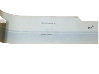 GMC 15994725 STRIPE,BODY SIDE LOWER FRONT(SILVER)(JIMMY)(W/SEE-THROUGH STRIPE)