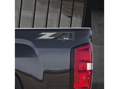 GMC 23221558 DECAL PKG,BODY(INSTALL 0.20)(0.01 KGS)(Z71 4X4)(SILVER & CHARCOAL ON CHROME)