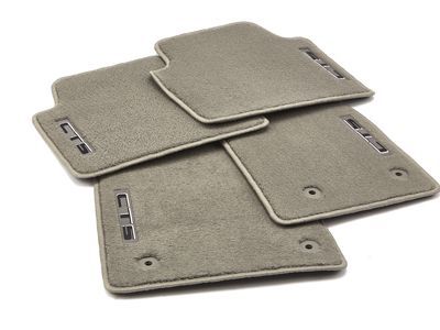 Cadillac 22860827 MAT PKG,FRONT & REAR CARPET(INCLUDES 2,3)(TITANIUM)(INSTALL 0.10)(4.0 KGS)(W/LOGO)(15.286)