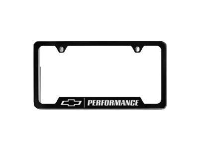Chevy 19330393 FRAME PKG,LICENSE PLATE(BLACK W/CHROME LETTERING)(INSTALL 0.15)(1 KG)(LICENSE PLATE HOLDER)(BOWTIE W/PERFORMANCE)(7.800)