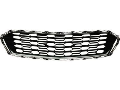 GM 23504350 Center Grille, Black, Front