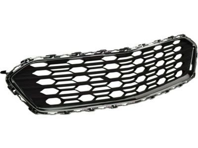 GM 23504350 Center Grille, Black, Front