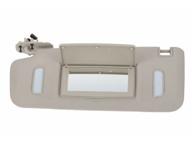 GM 22850306 Sunvisor, Gray, Driver Side