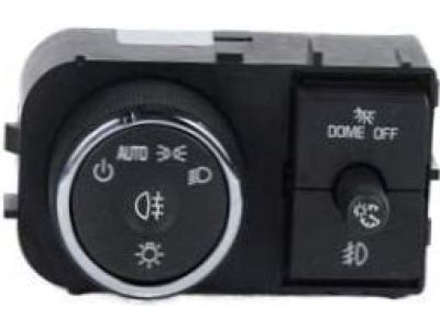 Cadillac 25858707 SWITCH,HEADLAMP & INSTRUMENT PANEL LAMP DIMMER & DOME LAMP(HAS "DOME OFF")(INCLUDES FRONT & REAR FOG LAMP SWITCH)