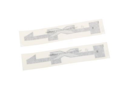 GMC 23490448 DECAL PKG,BODY(INCLUDES 2)(INSTALL 0.20)(0.01 KGS)(4X4)(SILVER & CHARCOAL)