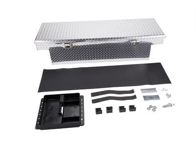 Chevy 23283433 BOX PKG,CARGO BOX STOWAGE(INCLUDES 2-15)(BRIGHT ALUMINUM)(INSTALL 0.30)(27.05 KG)(W/CODEABLE KEY)(W/5" LID)(FOR CARGO LOCK 23177463)