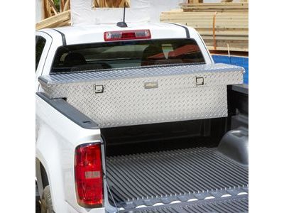 Chevy 23283433 BOX PKG,CARGO BOX STOWAGE(INCLUDES 2-15)(BRIGHT ALUMINUM)(INSTALL 0.30)(27.05 KG)(W/CODEABLE KEY)(W/5" LID)(FOR CARGO LOCK 23177463)