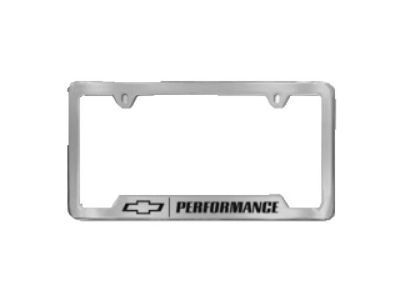 Chevy 19330392 FRAME PKG,LICENSE PLATE(CHROME W/BLACK LETTERING)(INSTALL 0.15)(1 KG)(LICENSE PLATE HOLDER)(BOWTIE W/PERFORMANCE)(7.800)