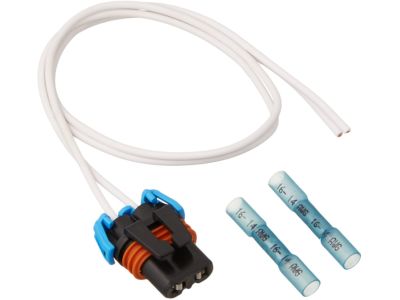 Cadillac 19368868 CONNECTOR,BODY WIRING HARNESS(BLACK)(2.5MM2)(2-WAY FEMALE)(W/LEADS)(M/P280)(TWO RELEASE TABS ON THE SIDE)(2.530)