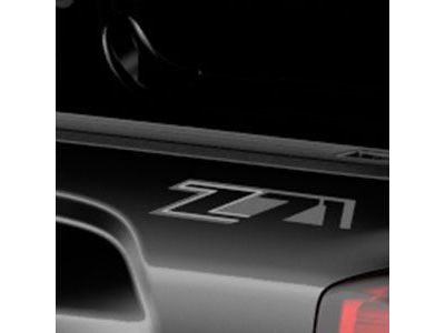 GMC 23221557 DECAL PKG,BODY(INSTALL 0.20)(0.01 KGS)(Z71)(SILVER & CHARCOAL ON CHROME)