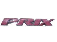 GM 10255628 Nameplate, Bright Red, Front GM 10255628 Nameplate, Bright Red, Front