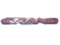 GM 10255622 Nameplate, Red, Front GM 10255622 Nameplate, Red, Front