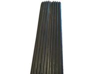 GM 15574115 Impact Strip, White Bumper, Driver Side, Rubber