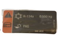 GM 22878734 A/C Label GM 22878734 A/C Label