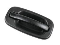 GMC Yukon XL 2500 Door Handle - 19356469 Handle, Outside, Black, Front Passenger Side