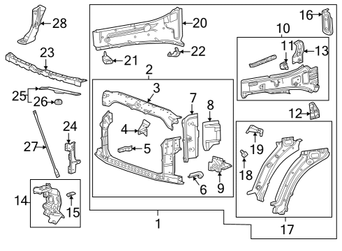 GM 84607758 Bracket, Driver Side