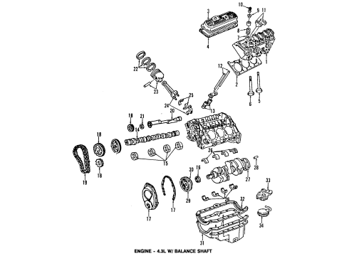 GM 89017324 Engine