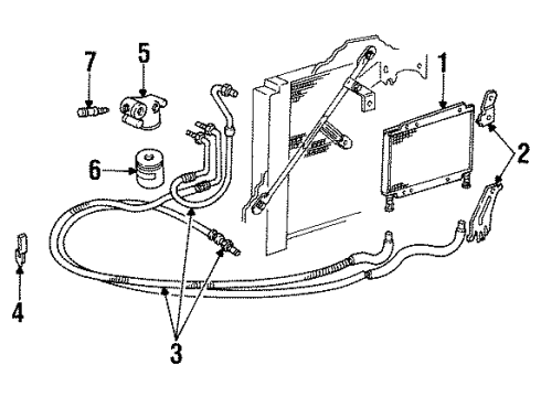 GM 3531344 Cooler Assembly Bracket