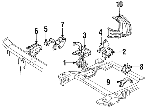 GM 24501999 Strut Rear Mount GM 24501999 Strut Rear Mount
