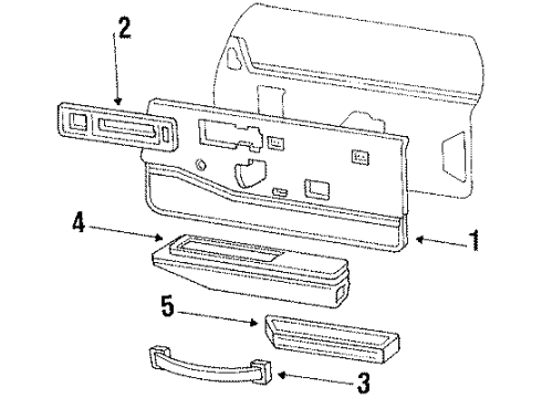 GM 20669681 Armrest, Driver Side