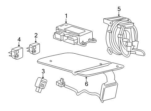 GM 84877095 Passenger Discriminating Sensor, Front Passenger Side