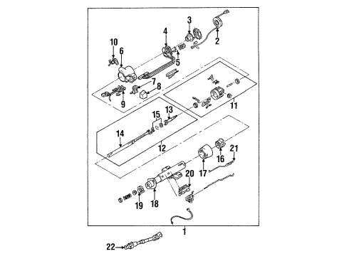 GM 26040221 Steering Column