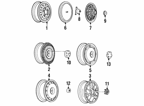 GM 1644285 Hub Cap