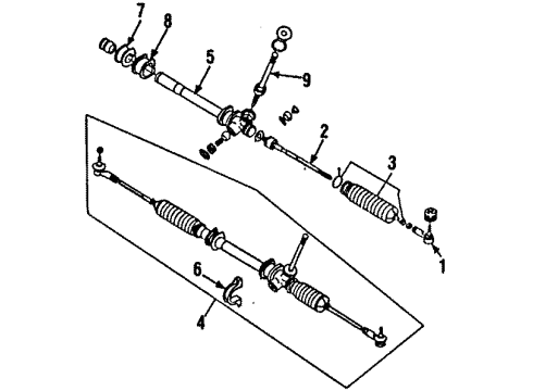 GM 94110517 Inner Tie Rod