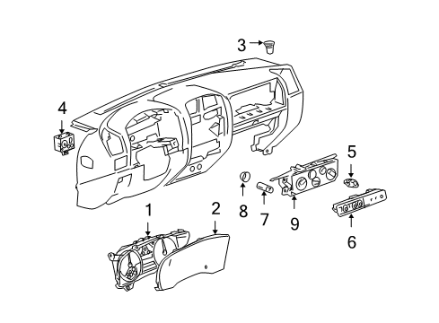 GM 15862190 Instrument Cluster