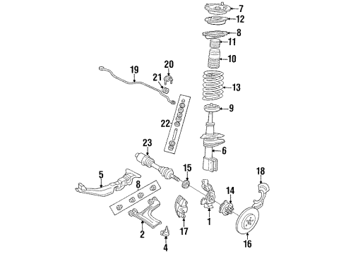 GM 26015030 Axle Assembly, Passenger Side