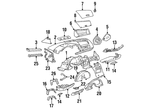 GM 16158841 Instrument Cluster