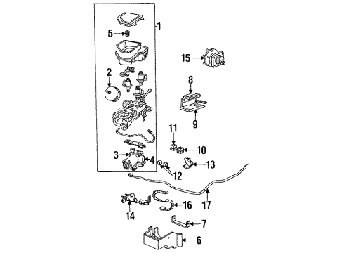 GM 10063315 ABS Control Unit Bracket