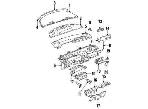GM 16166272 Instrument Cluster GM 16166272 Instrument Cluster