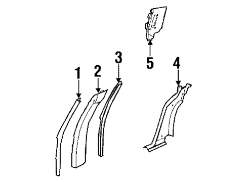 GM 1708514 Sill Plate, Rear