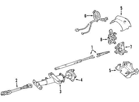 GM 26068472 Steering Column